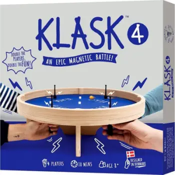 Lojë tavoline Klask 4 Player, futboll dhe air hockey, shumëngjyrëshe