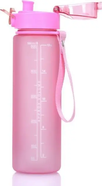 Shishe uji Casno Tritan Bottle, 1L, me sitë, rozë