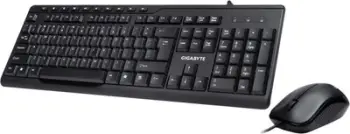 Tastierë dhe maus Gigabyte KM6300, klasike, e zezë
