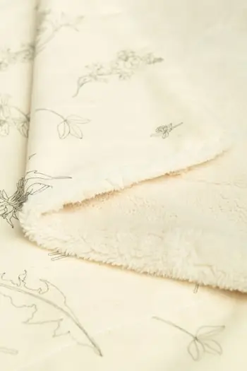 Batanije për bebe BLANKET PLUSH ECO FLOWERS, 80x100 cm, pelush i butë, shumëngjyrëshe