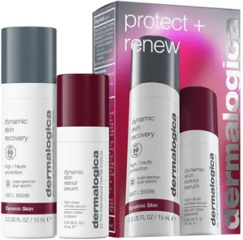 Set dhuratë Dermalogica Protect and Renew, serum retinol, krem fytyre SPF 50