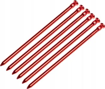 Kunja teli për tendë Hi-Tec Alupeg 92800490164, alumini, set 6 copë, argjendtë