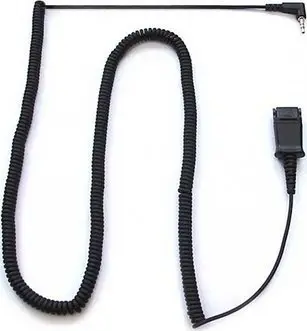 Kabllo HP Poly 2.5mm në QD, 3m, spiral, e zezë