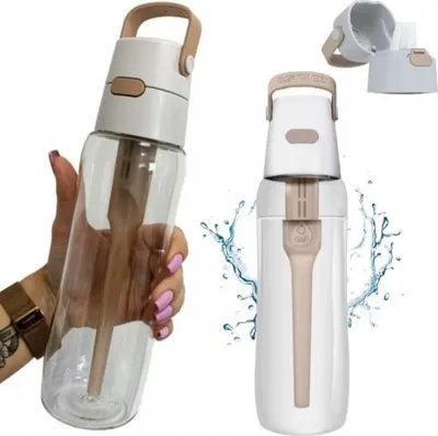 Shishe uji Dafi, me filtër dhe pipëz, 700ml, cappuccino - 1
