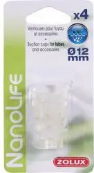 Kupa thithëse për akuariume Zolux, 12 mm, 4 copë