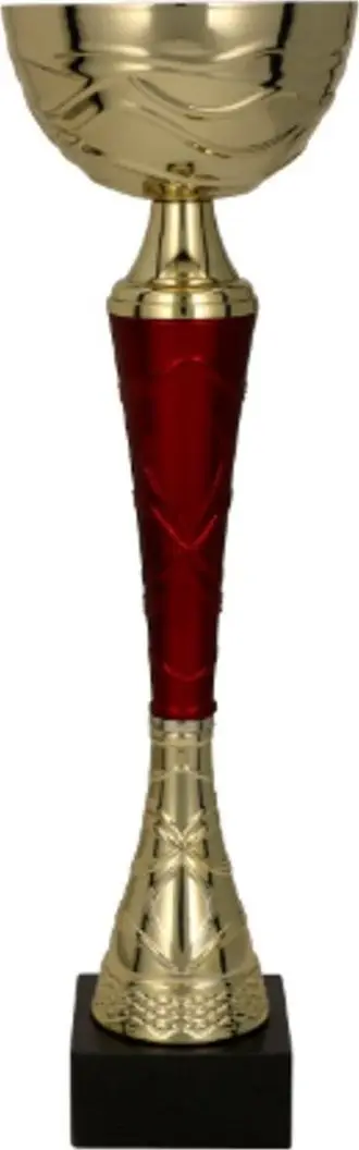 Kupë dekorative metalike TUMA RD, 46.5cm, ari burgundy