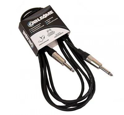 Kabllo instrumenti CABLE4ME Jack Jack, 5m, 6.3mm, e zezë - 1