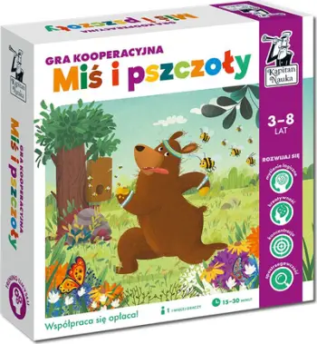 Lojë tavoline kooperative Captain Science Bear and Bees, për fëmijë 3-8 vjeç, shumengjyrëshe