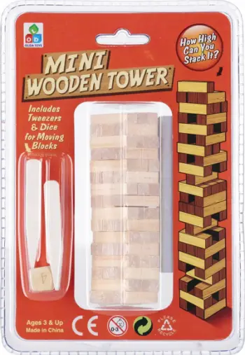 Lojë tavoline Mega Creative Game Tower Mini Action, 13x18x5 cm, shumëngjyrëshe
