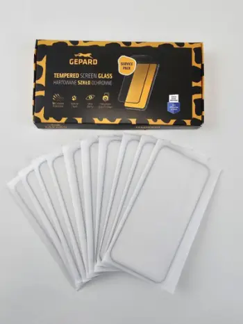 Mbrotëse ekrani Gepard Tempered Glass CHEEK, për Samsung Galaxy A55, paketim 10 copë, transparente