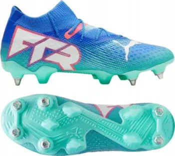 Këpucë futbolli Puma FUTURE 7 ULTIMATE MxSG, tapat metalikë, unisex, blu