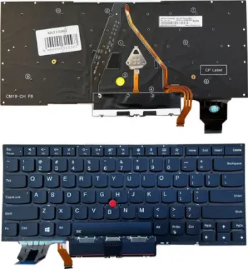 Tastierë Lenovo ThinkPad X1 Carbon Gen 7, TrackPoint, me ndriçim, US layout, e zezë