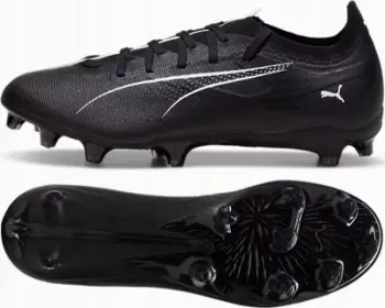 Këpucë futbolli Puma Ultra Match FG për meshkuj, fushë e thatë, të zeza