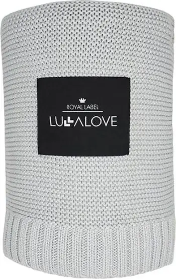 Batanije për bebe LullaLove Bamboo Glamour, 80x100 cm, gri