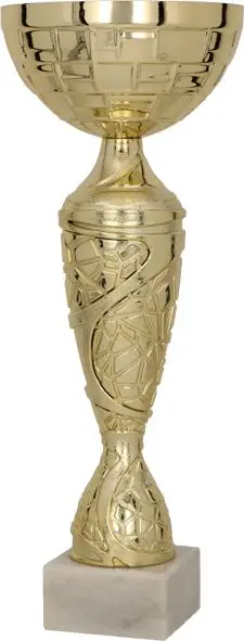 Kupë metalike Metal Golden Cup TANGA 9098A, 41cm, diametër 160mm, ngjyrë ari
