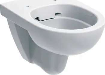 WC pezull Geberit Selnova, dalje e pasme, pa buzë shpëlarëse, e bardhë