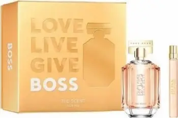 Set dhuratë parfum Hugo Boss The Scent For Her, Eau de Parfum 100ml, mini parfum 10ml