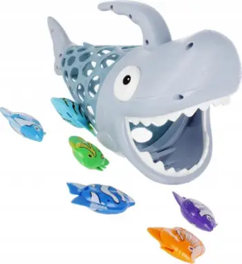 Lojë uji Mega Creative Game Fishes Shark 532273, set me 6 peshq, për banjë, shumëngjyrëshe