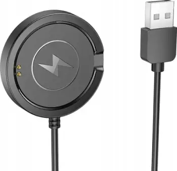 Kabllo karikimi për smartwatch Hoco Y22, USB A, 0.6 m, e zezë