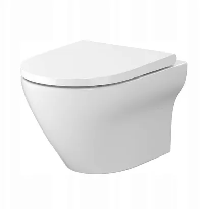 WC i varur Cersanit Larga K120-003, CleanOn, Euro White - 1