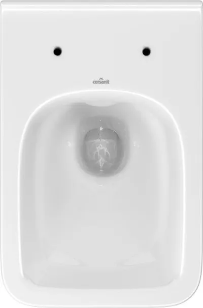WC pezull Cersanit Como Cleanon, ulëse Slim Soft Close, e bardhë - 2