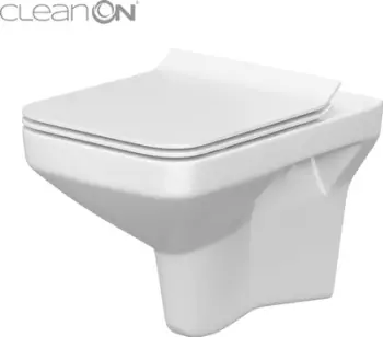 WC pezull Cersanit Como Cleanon, ulëse Slim Soft Close, e bardhë