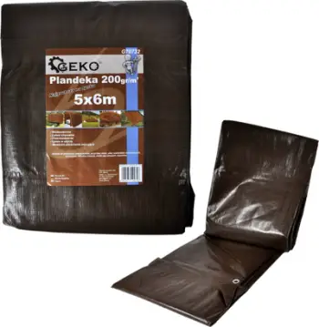 Mbulese cerade GEKO Tarpaulin PE, 2x3 m, e papërshkueshme nga uji, blu