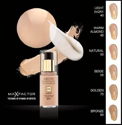 Fondatinë për fytyrë MAX FACTOR FACEFINITY 3in1, nr.75, 30 ml - 1