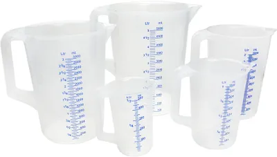 Kupë matëse polipropileni, 0.25L, transparente - 1