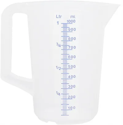 Kupë matëse polipropileni, 0.25L, transparente - 2