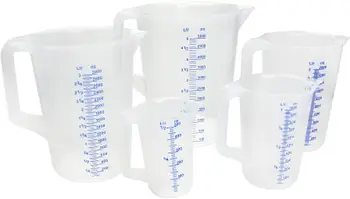 Kupë matëse polipropileni, 0.25L, transparente