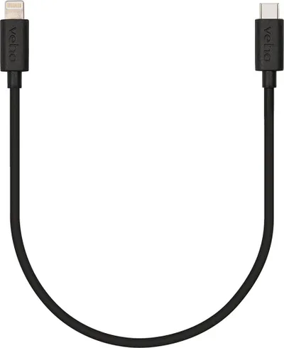 Kabllo karikimi Veho USB C në Lightning, 0.2m, i zi - 2