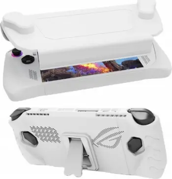 Mbulesë 2 në 1 për konzolë JYS për Asus ROG Ally JYS RA005 V2 V3, me kapak përpara dhe prapa, e bardhë