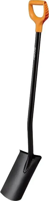 Lopatë kopshti Fiskars Straight Shovel Solid, 116 cm, metalike, e zezë