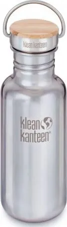 Shishe uji Klean Kanteen Reflect Narrow, 532ml, çelik inox, kapak bambuje - 1