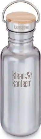 Shishe uji Klean Kanteen Reflect Narrow, 532ml, çelik inox, kapak bambuje