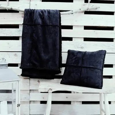 Batanije Today WINTER SPIRIT, material i butë, cozy, blu navy - 3