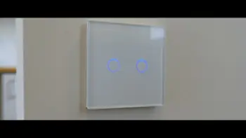 Çelës drite Spring njëkalimësh me prekje, modul i vetëm, xham i bardhë