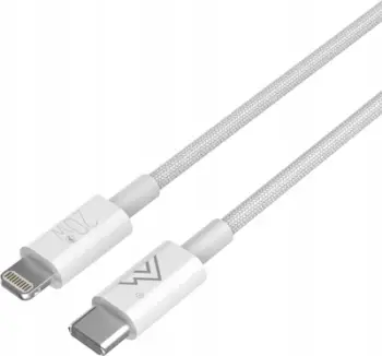 Kabllo karikues Montis MT126, USB C në Lightning, 1m, 20W, e bardhë