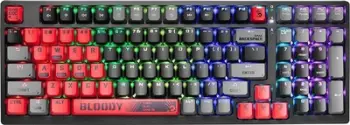 Tastierë mekanike A4Tech Bloody S98 Sport, RGB, me kabllo USB, e zezë me të kuqe