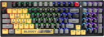 Tastierë mekanike A4TECH Bloody S98 Sports Lime, Bloody Red Plus switches, me drita, e gjelbër