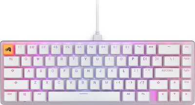 Tastierë mekanike gaming Glorious GMMK 2 65%, switch Fox, ANSI US, e bardhë - 1