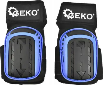 Pads mbrojtëse për gju High Gel Work, mbushje me xhel, rripa me Velcro, e zezë