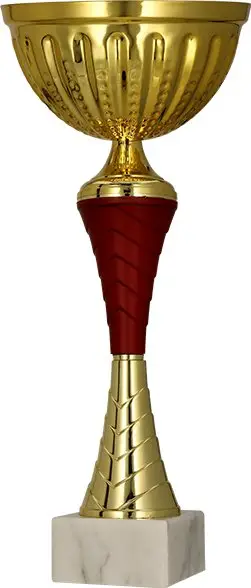 Kupë metalike Winner 9272F, 21cm, diametër 80mm, ari burgundy