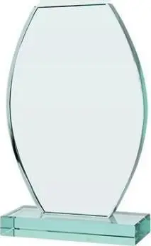 Kupë sportive Victoria Sport Glass Trophy, xham, 21cm, me kuti mbrojtëse, transparente