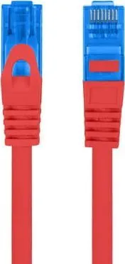 Kabllo Lanberg Patchord, CAT.6A S, 1m, e kuqe - 1