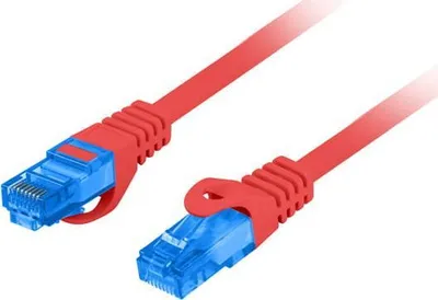 Kabllo Lanberg Patchord, CAT.6A S, 1m, e kuqe - 2