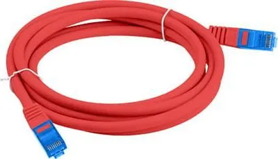 Kabllo Lanberg Patchord, CAT.6A S, 1m, e kuqe - 3
