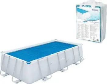 Mbulesë diellore pishine Bestway Rectangle, 3.8m x 1.8m, blu