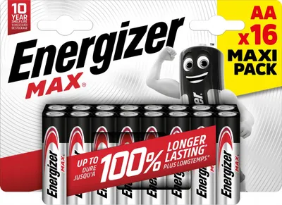 Bateri alkaline AA Energizer Max, paketim 16 copë - 2